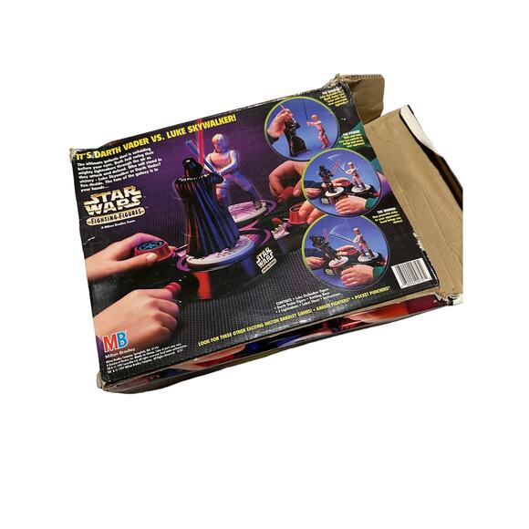 Star Wars Fighting Figures Head-To-Head Battling Game Luke Skywalker Darth Vader - Picture 10 of 16